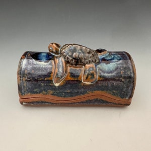 Ceramic Butter dish with sea turtle