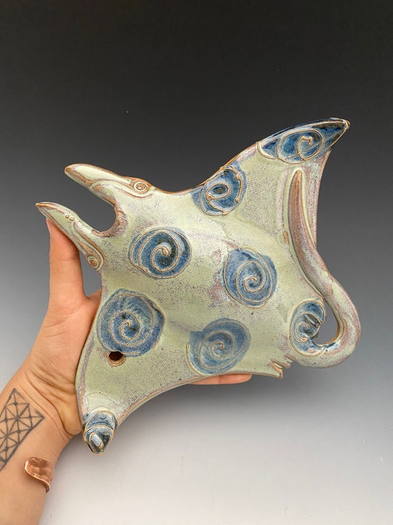 Large ceramic serving spoon — Earth, Fire, & Spirit Gallery