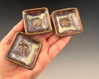 Set of three handmade ring dishes
