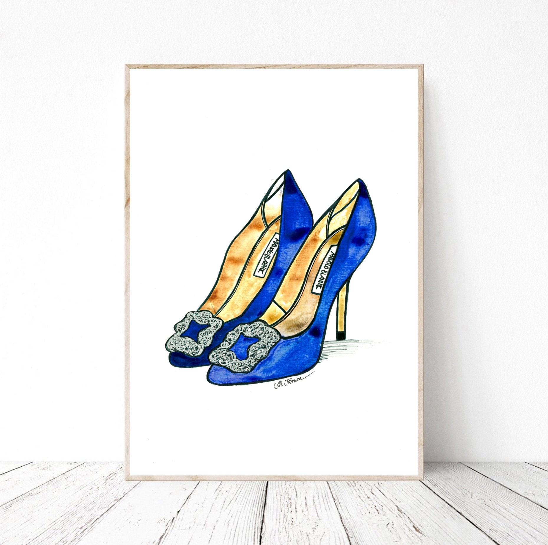 Manolo Blahnik Shoe Drawings