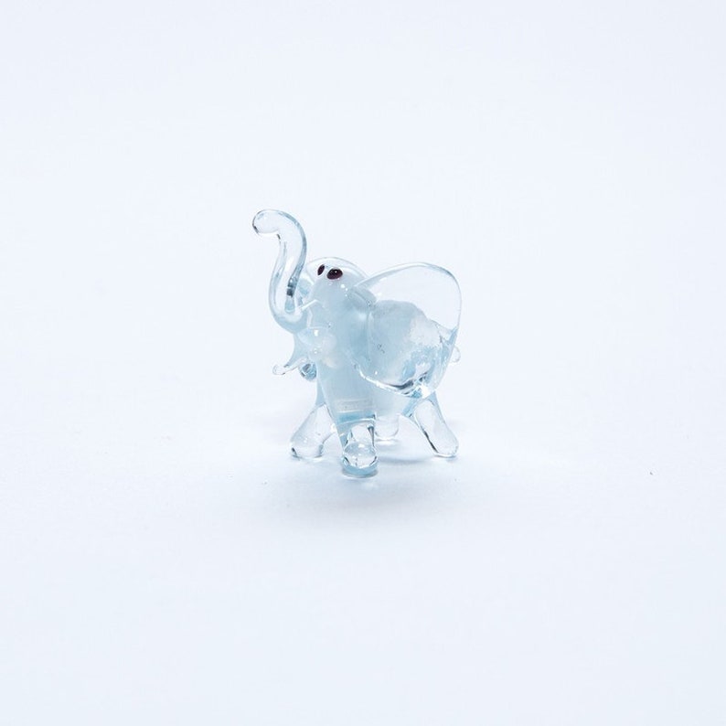 Elefant Animals Glass Sculpture Made Of Glass Art Glass Handmade Blown Glass Figurine Art Blown Glass