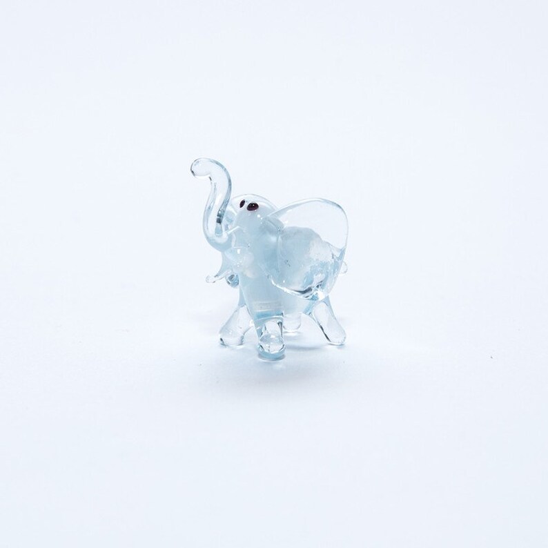 Elefant Animals Glass Sculpture Made Of Glass Art Glass Handmade Blown Glass Figurine Art Blown Glass