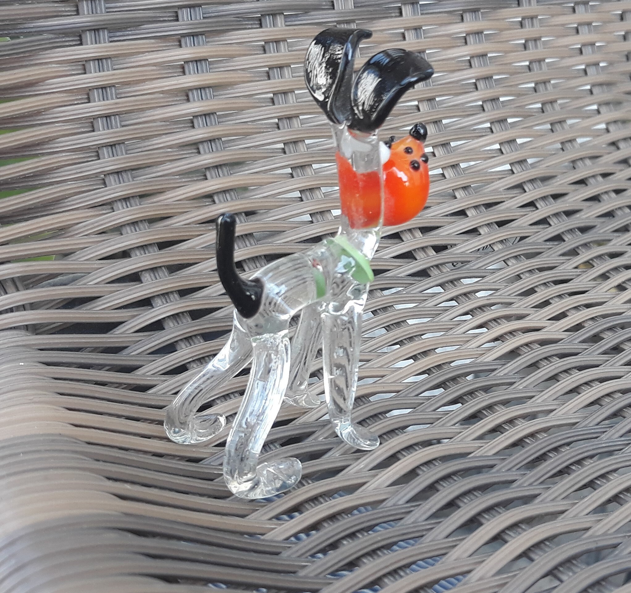 Dog Animals Glass Handmade Blown Glass Figurine Art Blown Etsy