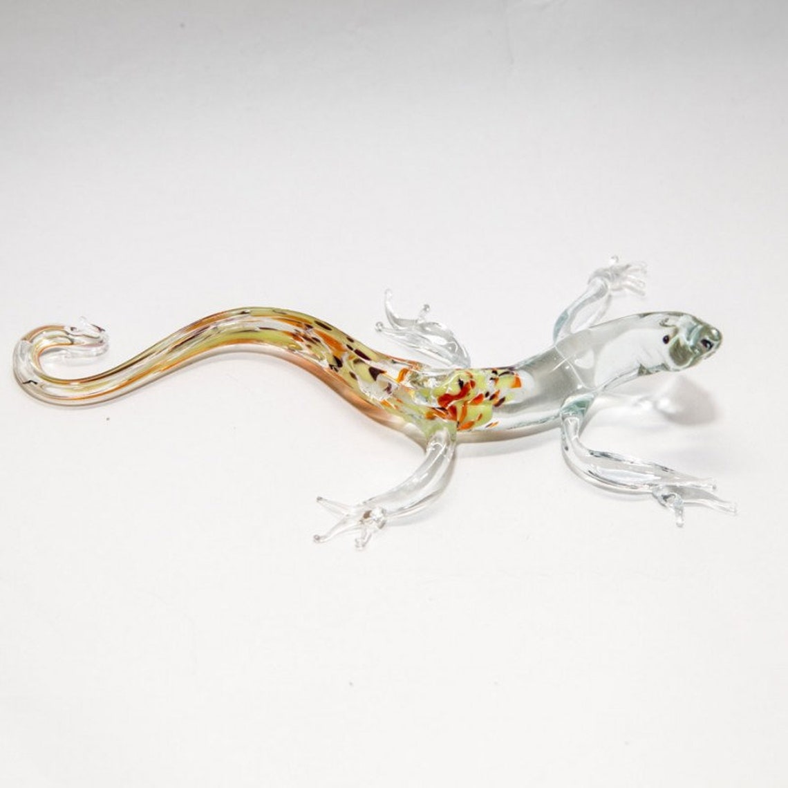 Lizard Animals Glass Handmade Blown Glass Figurine Art Blown Etsy