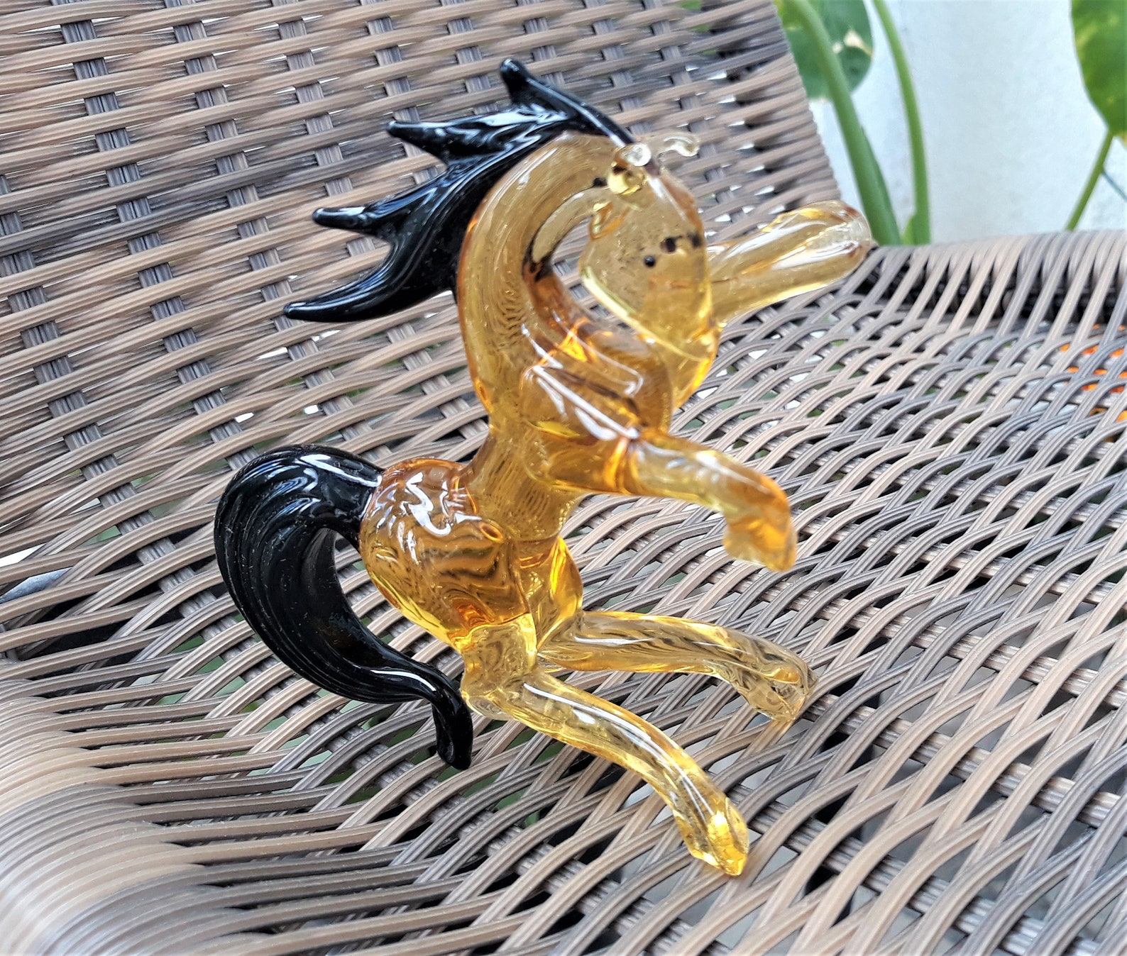 Hourse Animals Glass Handmade Blown Glass Figurine Art Blown Etsy