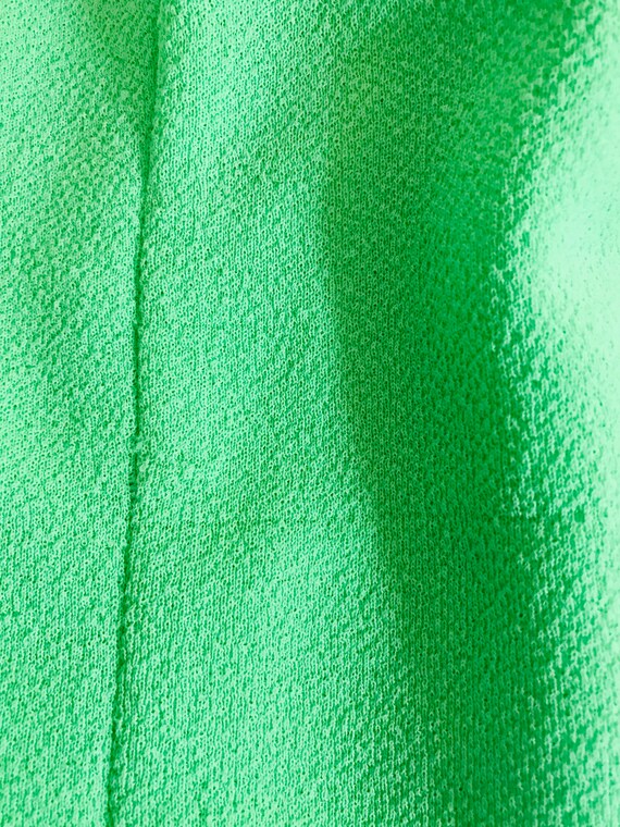 1960s Handmade Lime Green Crimplene Mod Dress Sho… - image 5