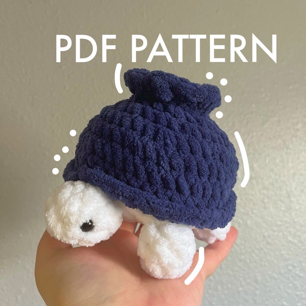 Blueberry Tortoise Crochet PDF Pattern