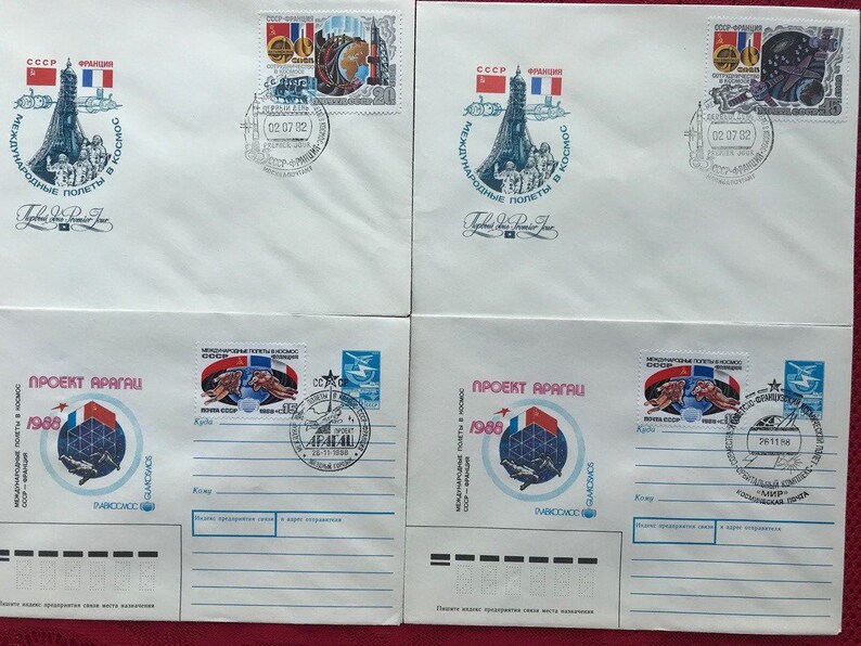 A Set of 9 Postal Envelopes and Cards Redeemed With Special Etsy