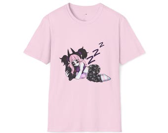 Unisex Revenant Demon Girl Pastel Goth Sleep Softstyle T-Shirt