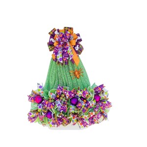 Witch Hat, Halloween Wreath, Halloween Decor, Deco mesh Witch Hat, Front Door wreath, wall hanging
