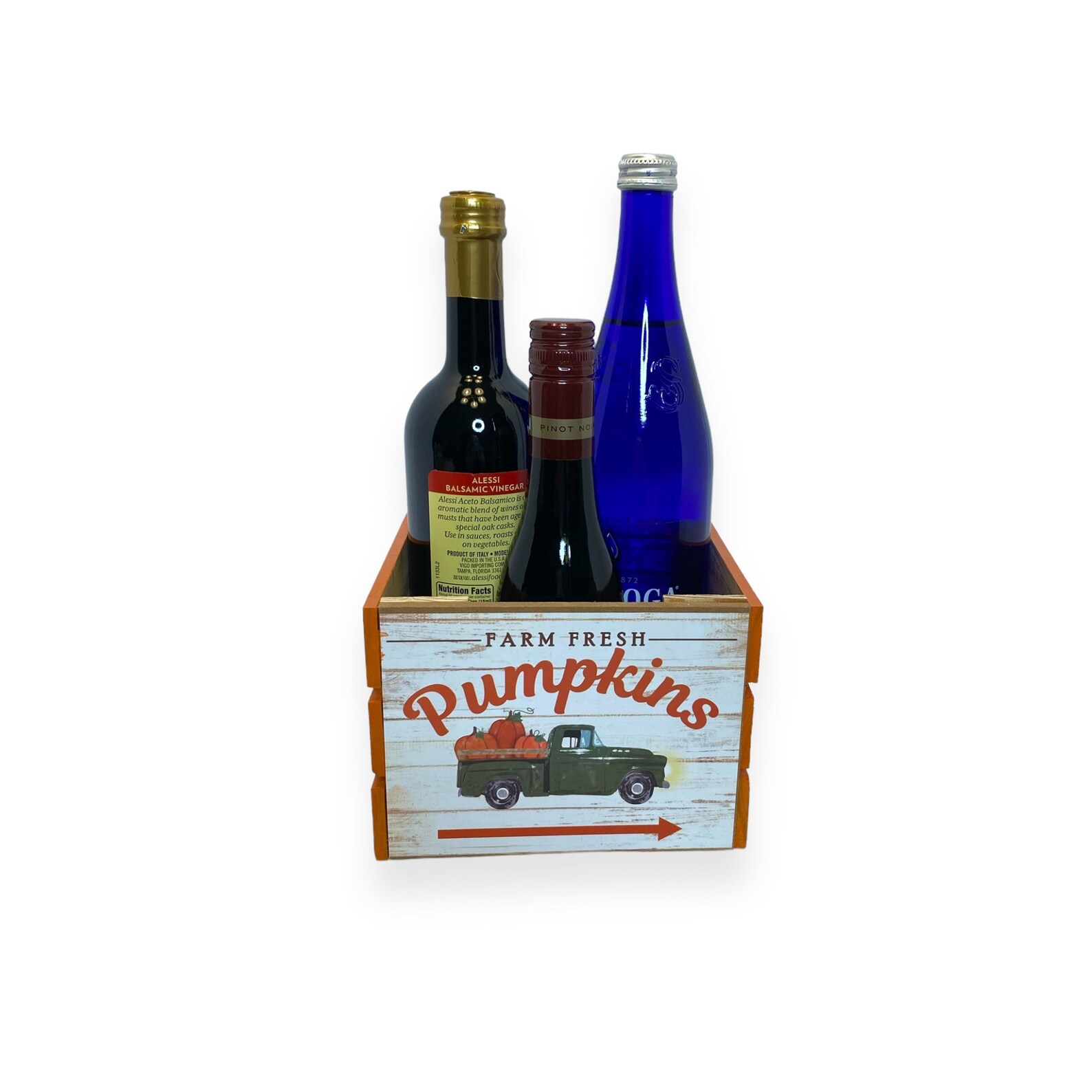 Handmade Fall Wooden Crate, 