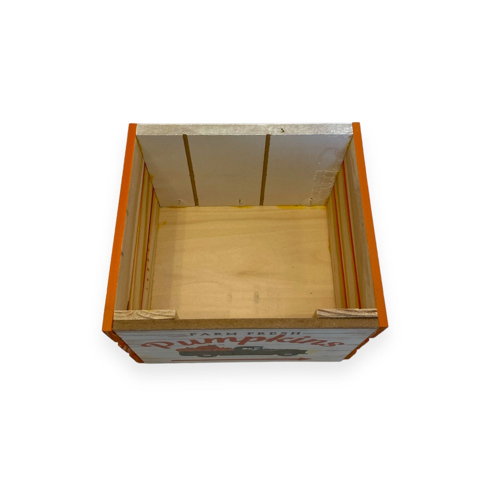 Handmade Fall Wooden Crate, 