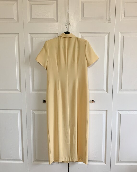 Vintage 1990s yellow dress for summer / J.W. Treci - image 3