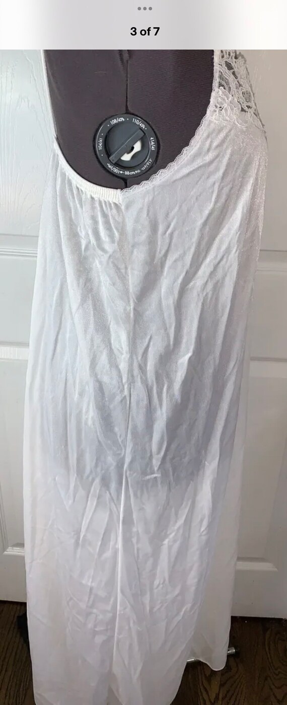 Vintage Sear Sheer Lace Cachets Nightgown - image 3