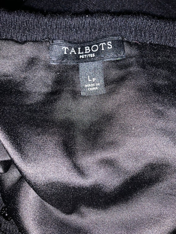 Vintage Talbots petites beaded cardigan with liner - image 7