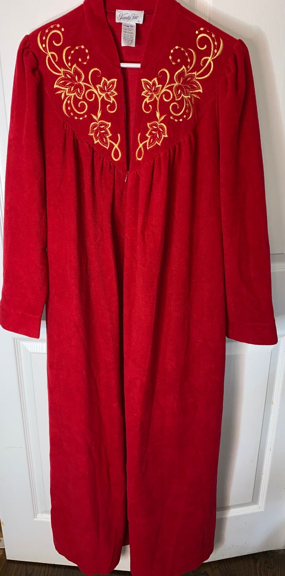 Vanity fair vintage Red  Robe