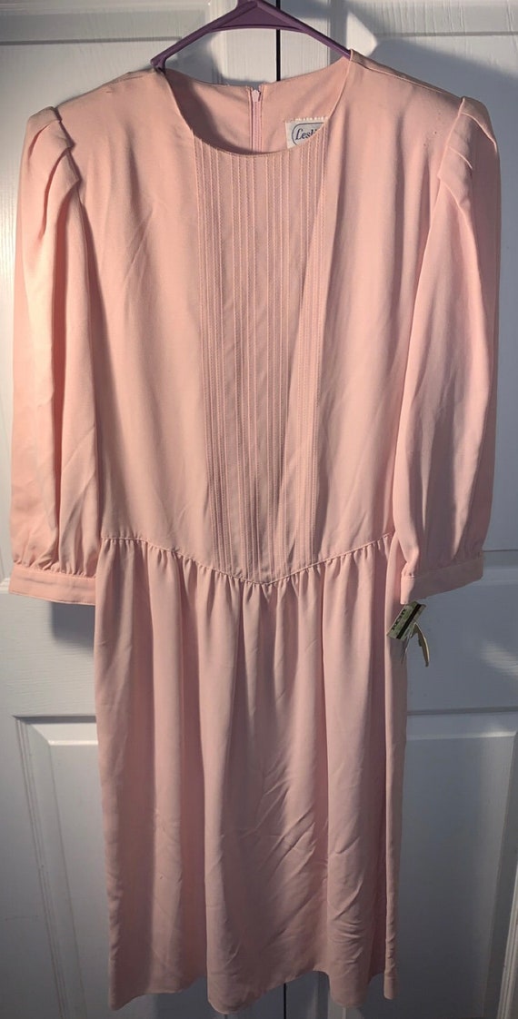 Vintage Leslie Fay Pink Dress NWT 10