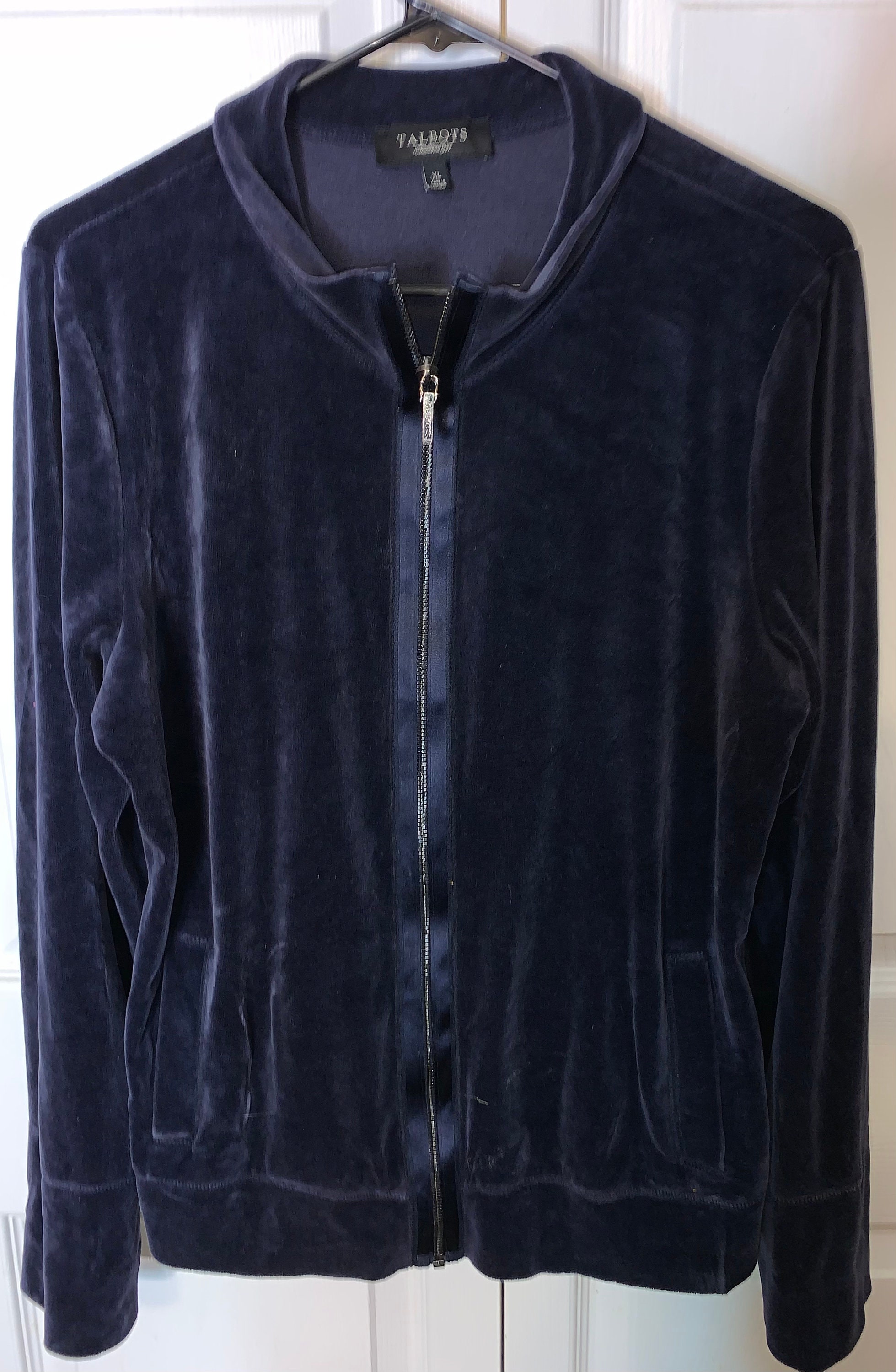 talbots velour jacket