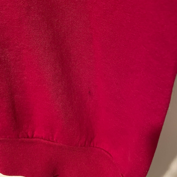 vintage 1980s solid red jerzees sweatshirt - image 4