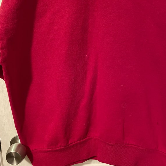 vintage 1980s solid red jerzees sweatshirt - image 3