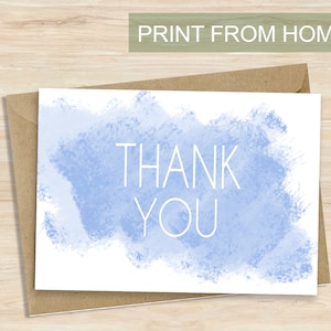 Descarga digital imprimible Tarjeta de agradecimiento para bodas baby showers, cumpleaños ocasiones especiales