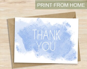 Printable Digital download Thank You card for weddings baby showers, birthdays special occasions