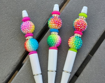 Ombre Rainbow Bling (White) - Joyful Jotters by Heather - Supporting Artists with Barriers
