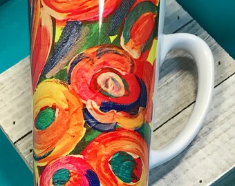 Holly Supporting Artisans with Barriers Art by Austin Original Art  Latte Mug Set of 2 Ryan Heather & Ian