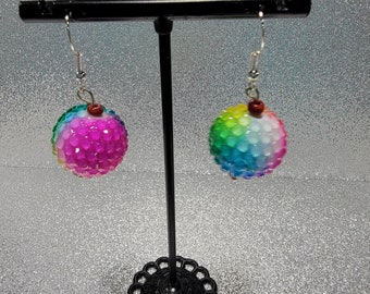 Rainbow Bling Earrings - by Gabby  - Supporting Artisans with Barriers