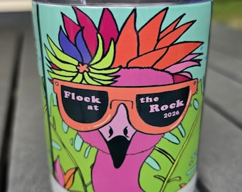 10oz Low Ball Tumbler - Flock at the Rock Art By Anna - supporting artisans with barriers