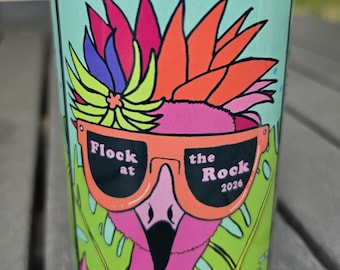 12 oz Can Insulator - Flock at the Rock Art By Anna - supporting artisans with barriers