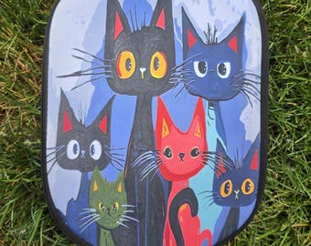 Pickleball Paddle Cover - Cats by Liz - Supporting Artisans with Barriers