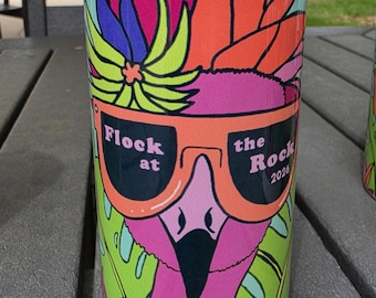 12 oz Spritzer Insulator - Flock at the Rock Art By Anna - supporting artisans with barriers