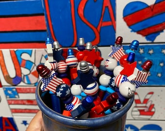 Joyful Jotters by Heather - Supporting Artists with Barriers -  Patriotic Colors America USA - Combined ship available