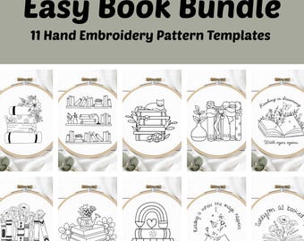Buch Stickmuster Bundle: Florale DIY Handstickerei (PDF Instant Download