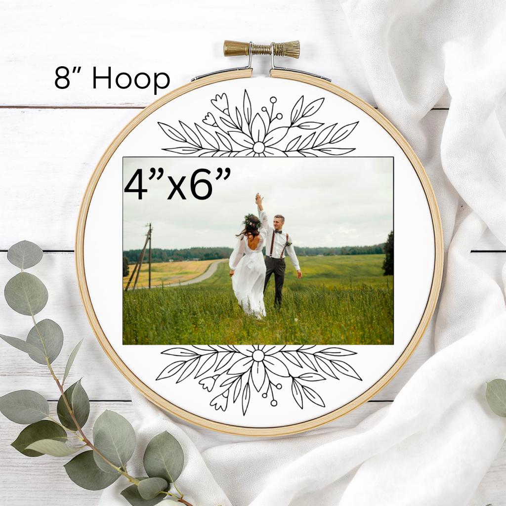 Photo Frame 4 Pattern Photo Frame 4x6 Hand Embroidery Pattern Template, Instant Digital ...