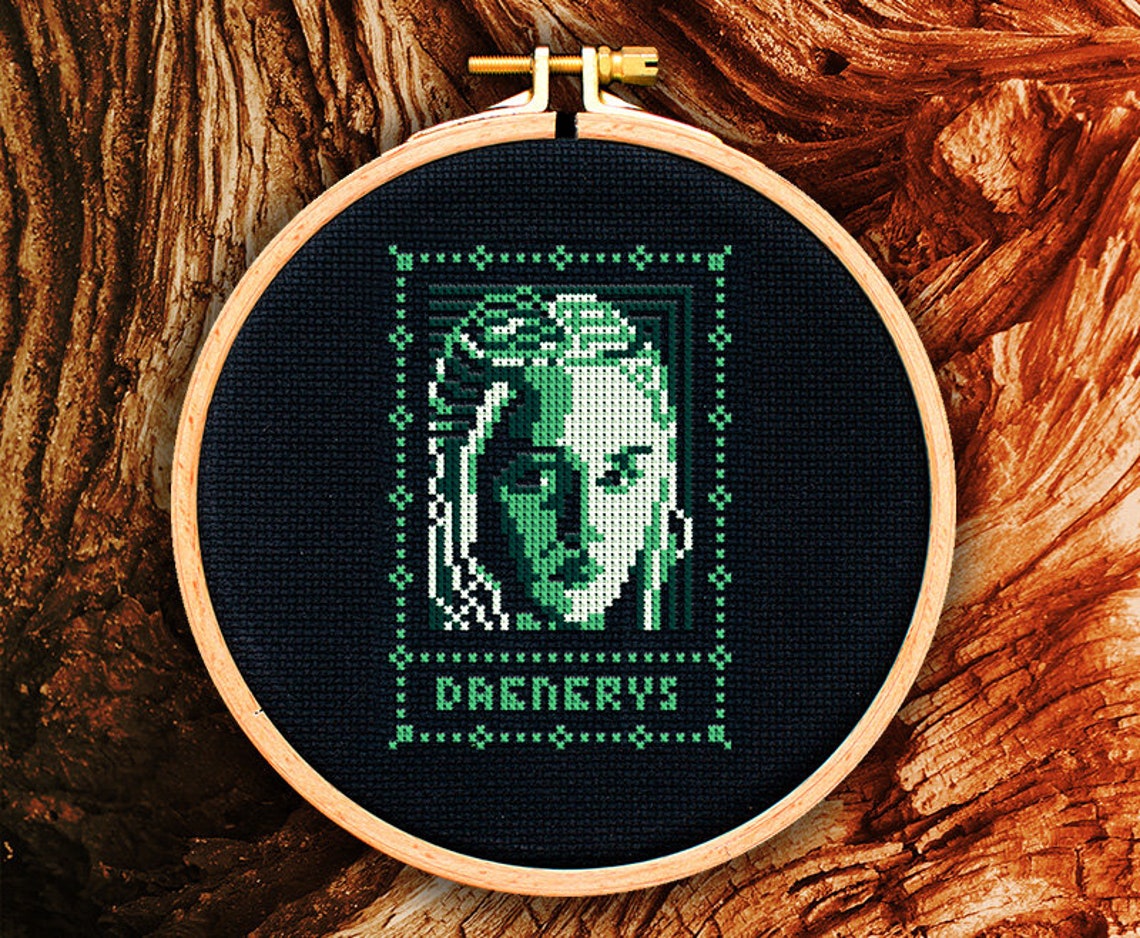 Daenerys Targaryen khaleesi Counted Cross Stitch Pattern Etsy