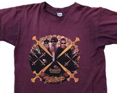 ZZ Top Vintage Rock Band 1999 XXX Tour Tower Top Texas Concert 80s 90s Anvil Single Stitch Made in USA Red T-Shirt