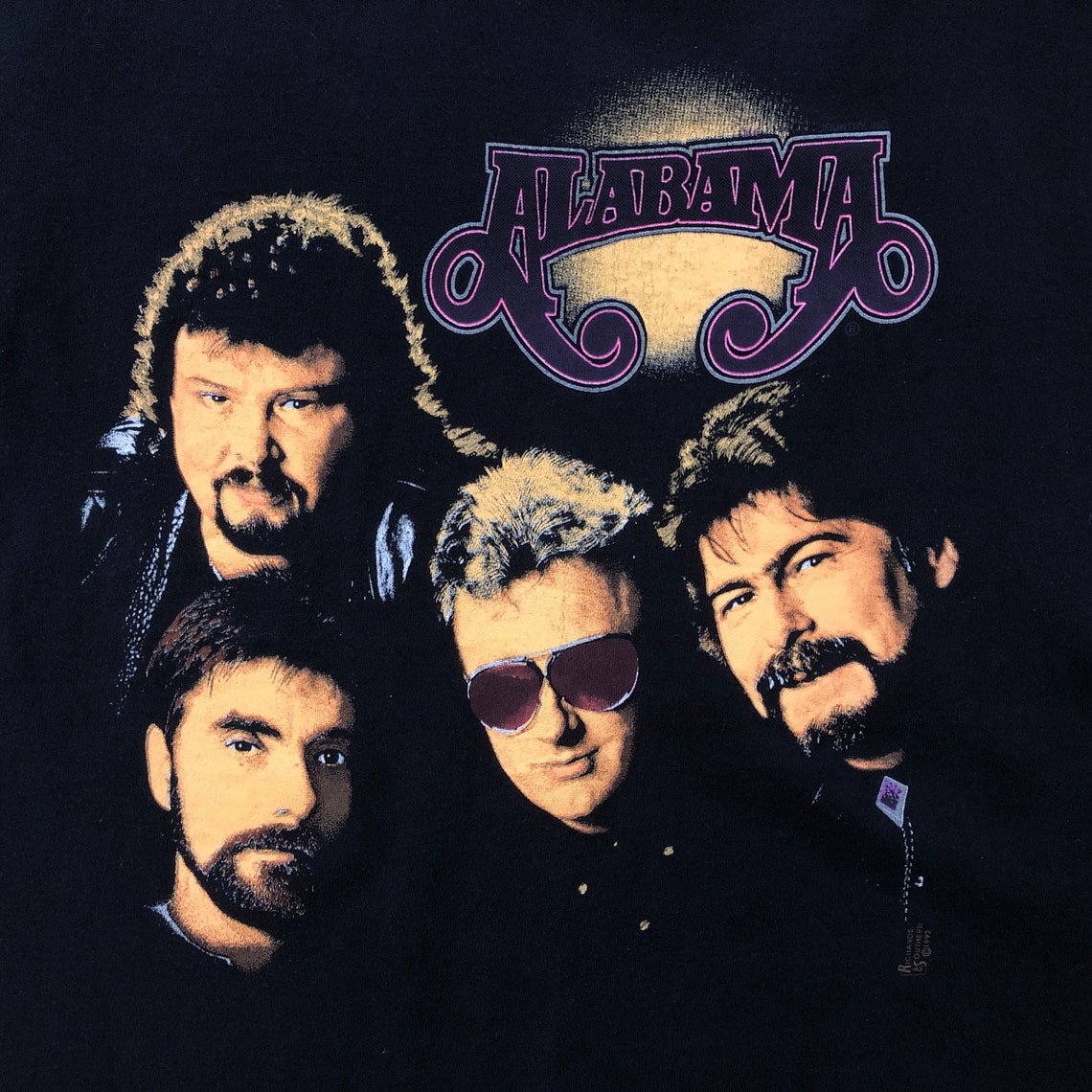 Alabama Band Vintage 1992 Country Music Concert Tour Stars Rap Etsy