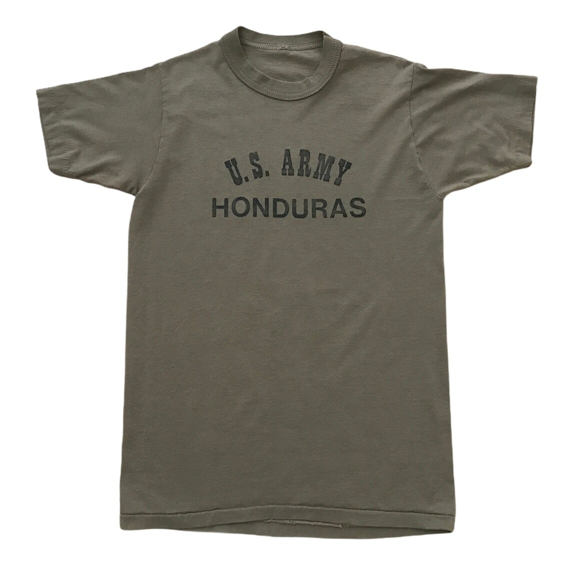 U S Army Honduras Vintage 1980s Military USA Spell Out Single Etsy
