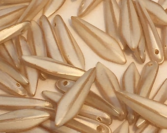 Vintage stick/spike/dagger style beads from Japan. 19mm. Acrylic ( 30 pieces per price )