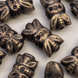 Vintage tin beads from India. (large hole) 30 peices per price)