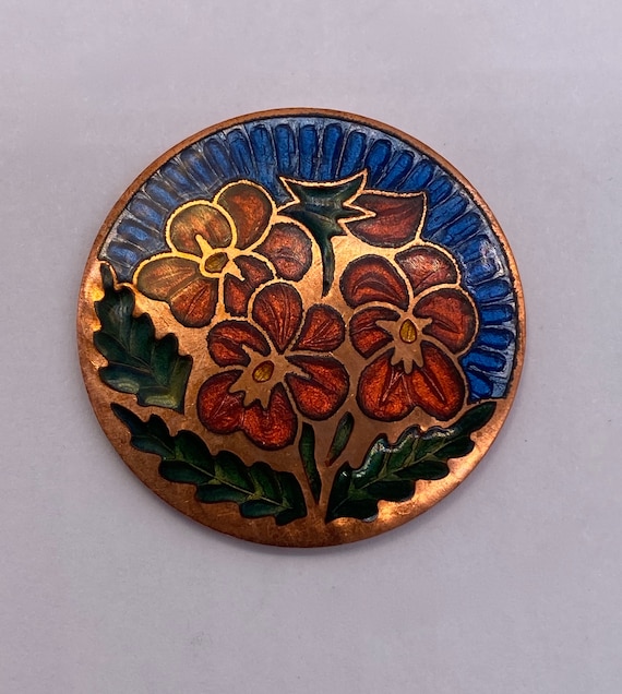 COPPERBOWL☆貴重なインディアン銅貨柄七宝製☆1941モデル COPPERBOWL☆貴重なインディアン銅貨柄七宝製☆1941モデル 【公式通販】