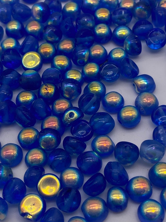 flat back glass beads