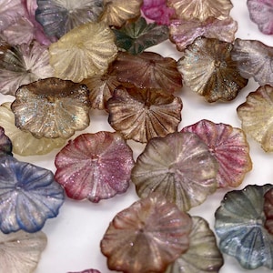 Transparent leicht getönte Baby Petunia Blüten (30 Stück pro Preis)