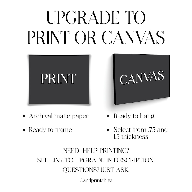 May include: Upgrade your digital art print to a physical print on archival matte paper or a canvas print. The print is ready to frame and the canvas is ready to hang. The canvas is available in 0.75 and 1.5 inch thickness.