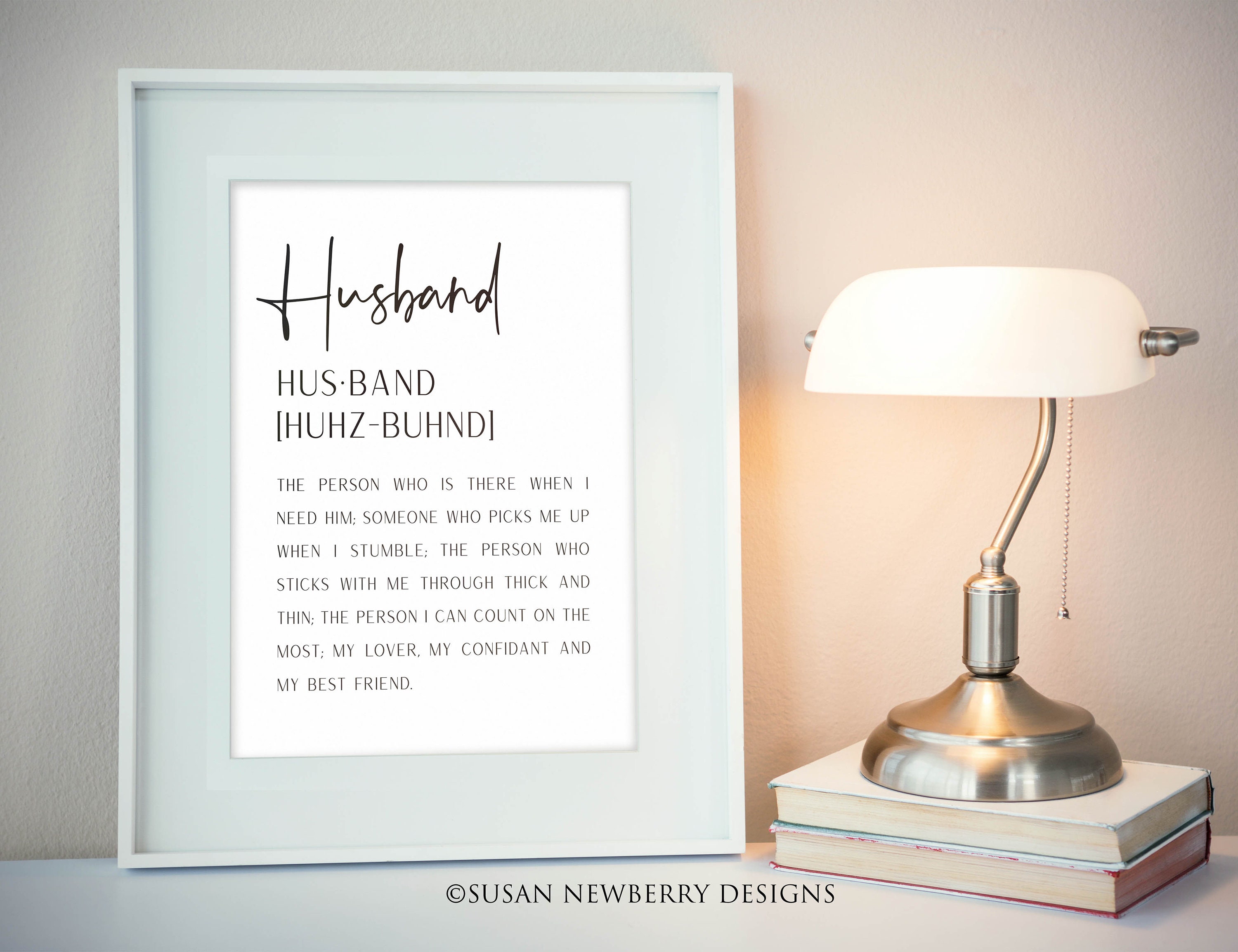 Husband Definition Wall Art Printable Digital File Gift for Etsy