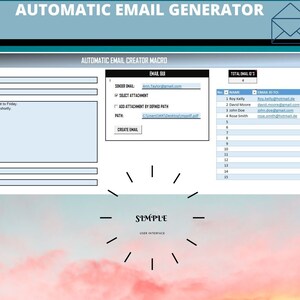 Automatic email generator excel template | Digital excel generator email | vba | outlook email generator excel