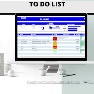 To-Do-List Excel Template | Excel Template | To Do Tool |  Daily Planner | Digital Planner | Digital Download | Digital Task Planner | Do
