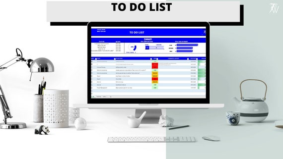 To-Do-List Excel Template | Excel Template | To Do Tool |  Daily Planner | Digital Planner | Digital Download | Digital Task Planner | Do